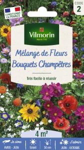 Bouquets Champêtres - 4 m² - Mélange de fleurs